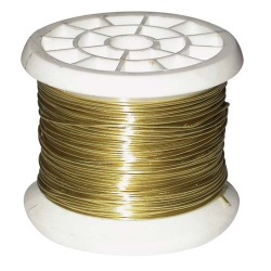 Fil carcasse - bobine bricolage - ép.0.4mm - 50 g - laiton