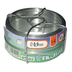 Fil attache - zingué - 0,9 mm - bobine 50 m
