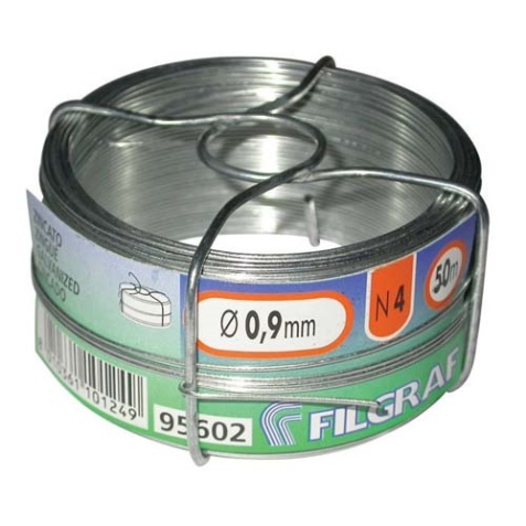 Fil attache - zingué - 1,1 mm - bobine 50 m