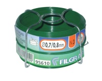 Fil de fer galvanisé revêtu de plastique -Filgraf - N°3 - ép.0.8 mm - L : 5
