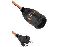 Prolongateur jardin 16A - Electralock - L : 40 m - 2x1.5mm²  - orange /noir