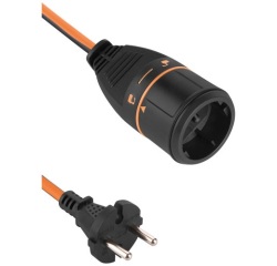 Prolongateur jardin 16A - Electralock - L : 40 m - 2x1.5mm²  - orange /noir