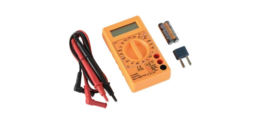 Multimètre digital électronique avec CDV-CAV-CDA-OHM piles orange