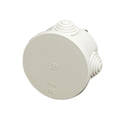 Boîte de dérivation - ronde - 65 mm - P35 mm - blanc