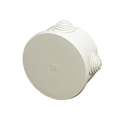 Boîte de dérivation - ronde - 80 mm - P40 mm - blanc