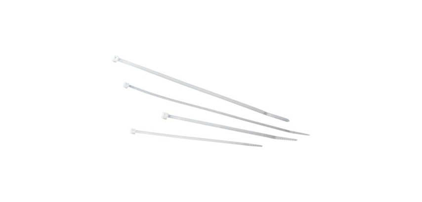 Collier de serrage - 2.5x135 mm - lot de 100 - transparent