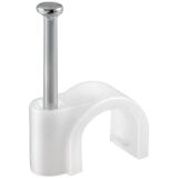 Attache câble - D.14 mm - lot de 40 - blanc