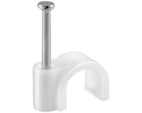 Attache câble - D.14 mm - lot de 40 - blanc
