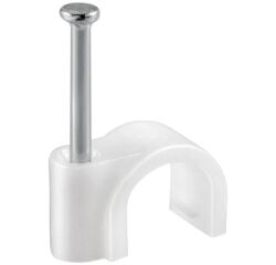 Attache câble - D.14 mm - lot de 40 - blanc