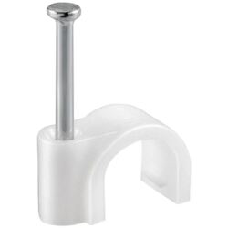 Attache câble - D.14 mm - lot de 40 - blanc