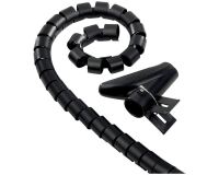 Gaine cache câble -  L : 1.8 m - noir