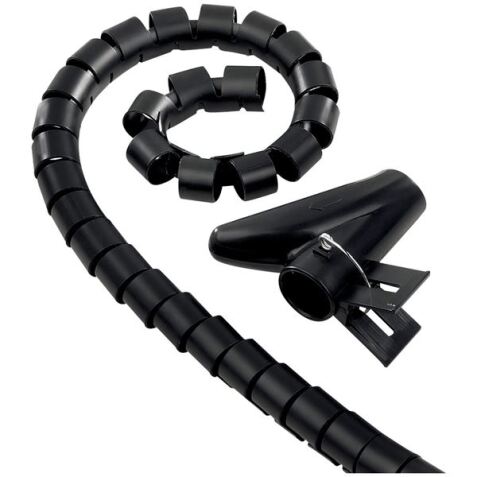 Gaine cache câble -  L : 1.8 m - noir