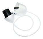 Douille de lampe suspendus - E27 - L : 60 cm  blanc