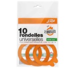 Sachet 10 rondelles universelles 2 oreilles 85 mm - Super