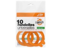 Sachet 10 rondelles universelles 2 oreilles 85 mm - Super
