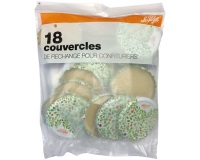Lot de 18 couvercles pour confituriers