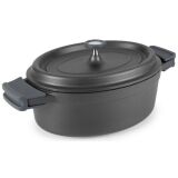 Cocotte ovale 31 cm Noir - Fundicion