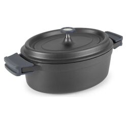 Cocotte ovale 31 cm Noir - Fundicion