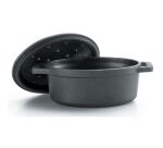 Cocotte ovale 31 cm Noir - Fundicion