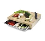 Planche à découper 41.5 x 34 x 7 cm avec bac inox