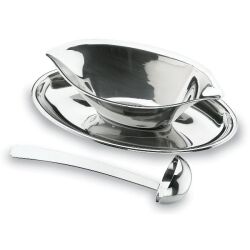 Saucière avec louche et plateau - Luxe