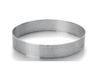 Cercle à tarte rond perforé 20 cm