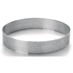 Cercle à tarte rond perforé 20 cm
