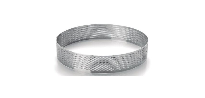 Cercle à tarte rond perforé 20 cm