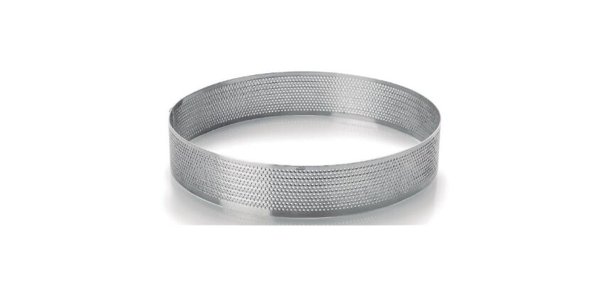 Cercle à tarte rond perforé 20 cm