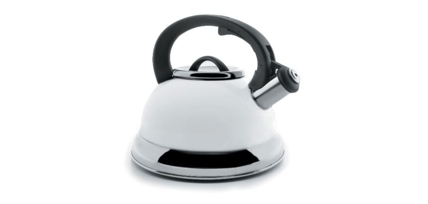 Bouilloire sifflante laqué Blanc -  2.5 L