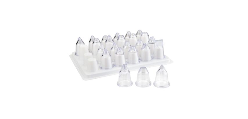Douille acrylique assortie Lot de 24.