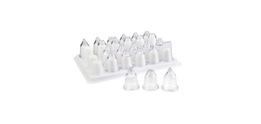 Douille acrylique assortie Lot de 24.