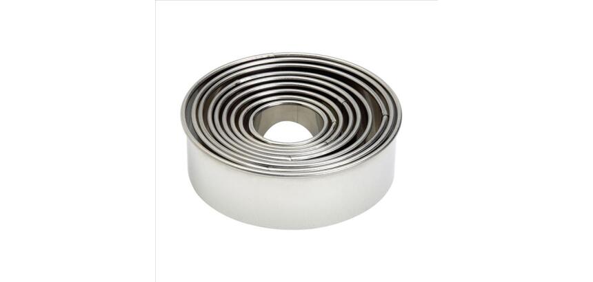 Découpoir rond uni de 9 emporte pièces Inox