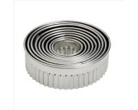 Découpoir rond cannelé de 9 emporte pièces Inox