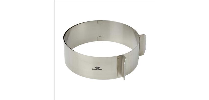 Cercle extensible de 16 à 30 cm Inox