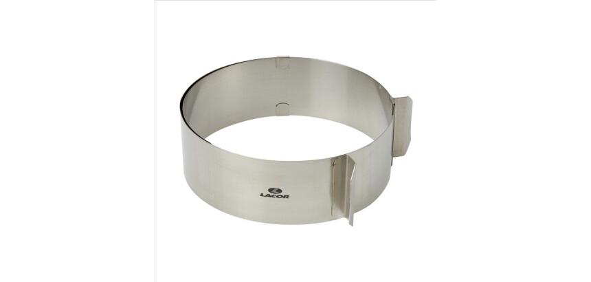 Cercle extensible de 16 à 30 cm Inox