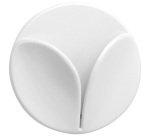 Accroche torchon 3 trous adhésif - blanc -162 x 43 x 22 mm  - lot de 3