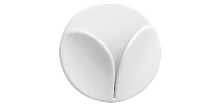 Accroche torchon 3 trous adhésif - blanc -162 x 43 x 22 mm  - lot de 3