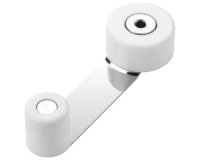 Butée de porte / arrêt tournant - fer - blanc - 101 x 34 x 24 mm