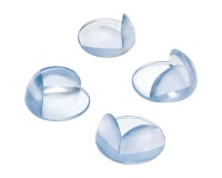 Protection de coin arrondis  - adhésive - 24 x 43 x 43 mm - transparente -