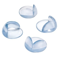 Protection de coin arrondis  - adhésive - 24 x 43 x 43 mm - transparente -