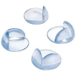 Protection de coin arrondis  - adhésive - 24 x 43 x 43 mm - transparente -