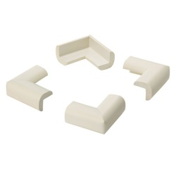 Protection de coin - mousse souple - adhésive - 24 x 52 x 52 mm - blanc - l