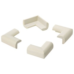 Protection de coin - mousse souple - adhésive - 24 x 52 x 52 mm - blanc - l