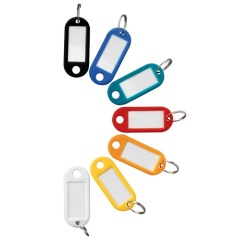 Porte-étiquettes - clés - coloris assortis - lot de 7