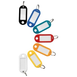Porte-étiquettes - clés - coloris assortis - lot de 7