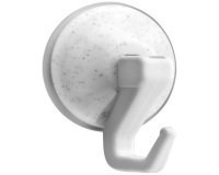 Crochet à ventouse articulé - blanc - 42 mm - lot de 2