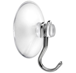 Crochet à ventouse - blanc - 35 mm - lot de 4