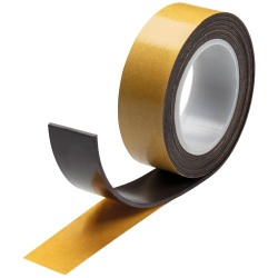 Bande magnétique adhésive - noir - 19mm x 1m