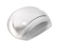 Butée de porte adhésive flexible - semi-sphere - 5 x 4,3 cm - transparent
